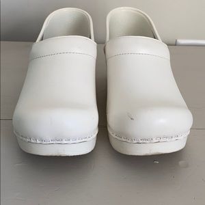 Dansko White Box Nursing Clogs